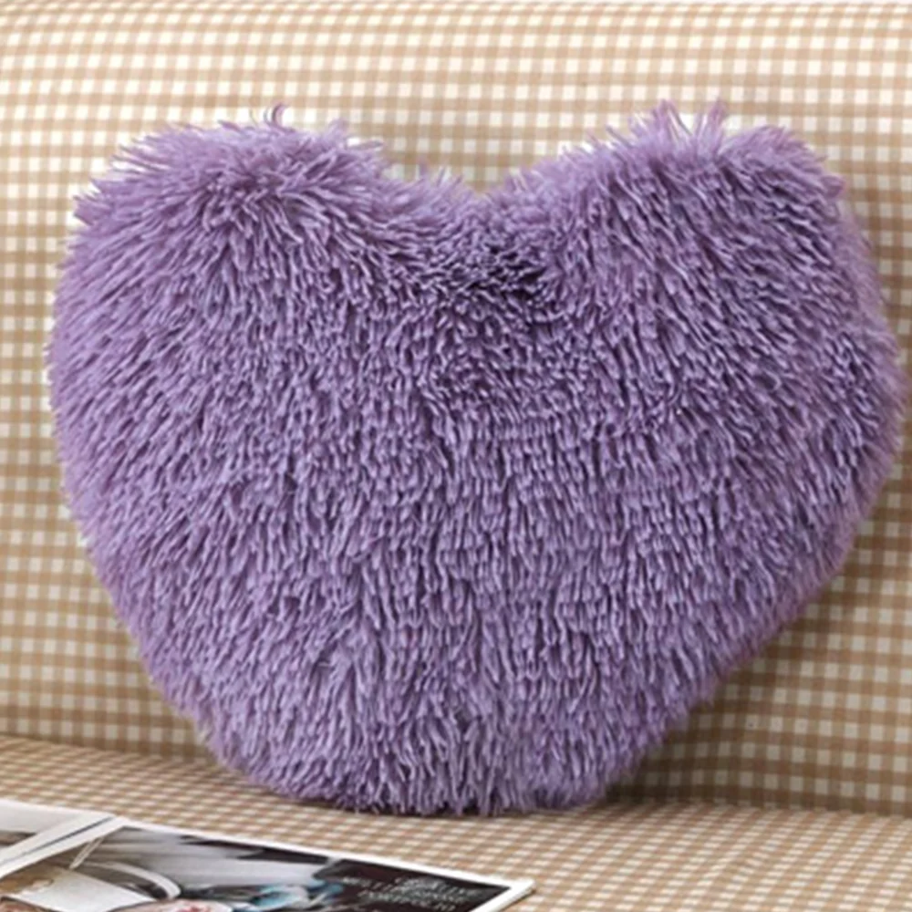Perna Fluffy, Model Inima, Microfibra Plusata, Mov, J14087