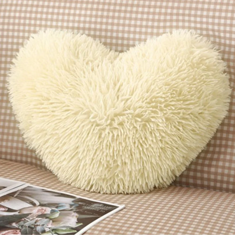 Perna Fluffy, Model Inima, Microfibra Plusata, Galben, J14083