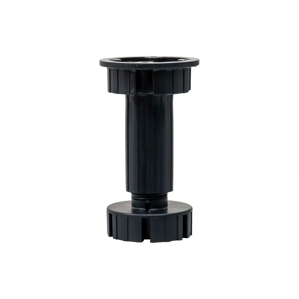 Picior reglabil din plastic pentru mobila, inaltime maxima 11.5cm / 5156