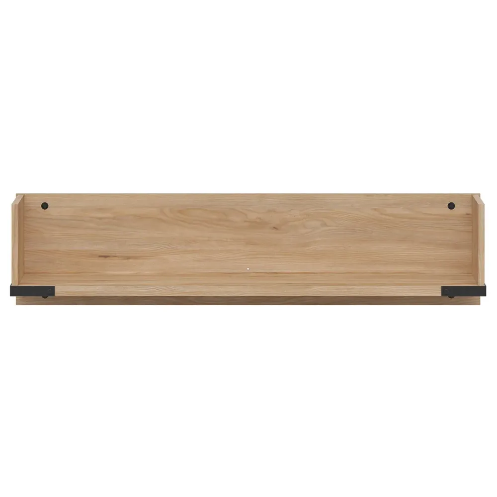 Polita LARA, stejar, PAL laminat, 117x24x28 cm