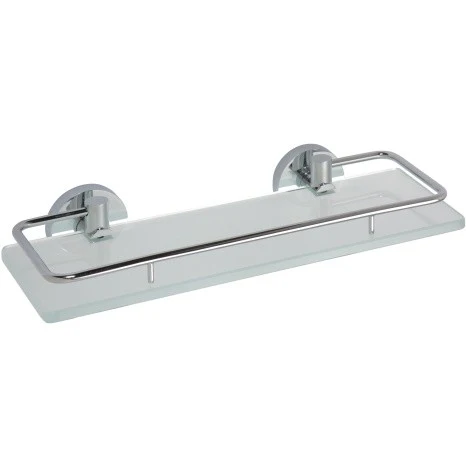 Bemeta Omega Polita din sticla cu margine metalica 30 cm