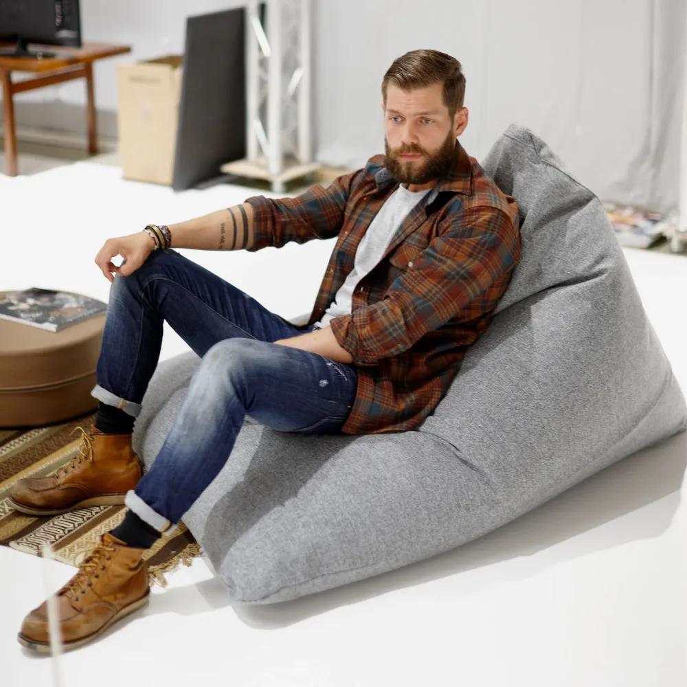 Puf Soft Peak Beanbag Twist Granite
