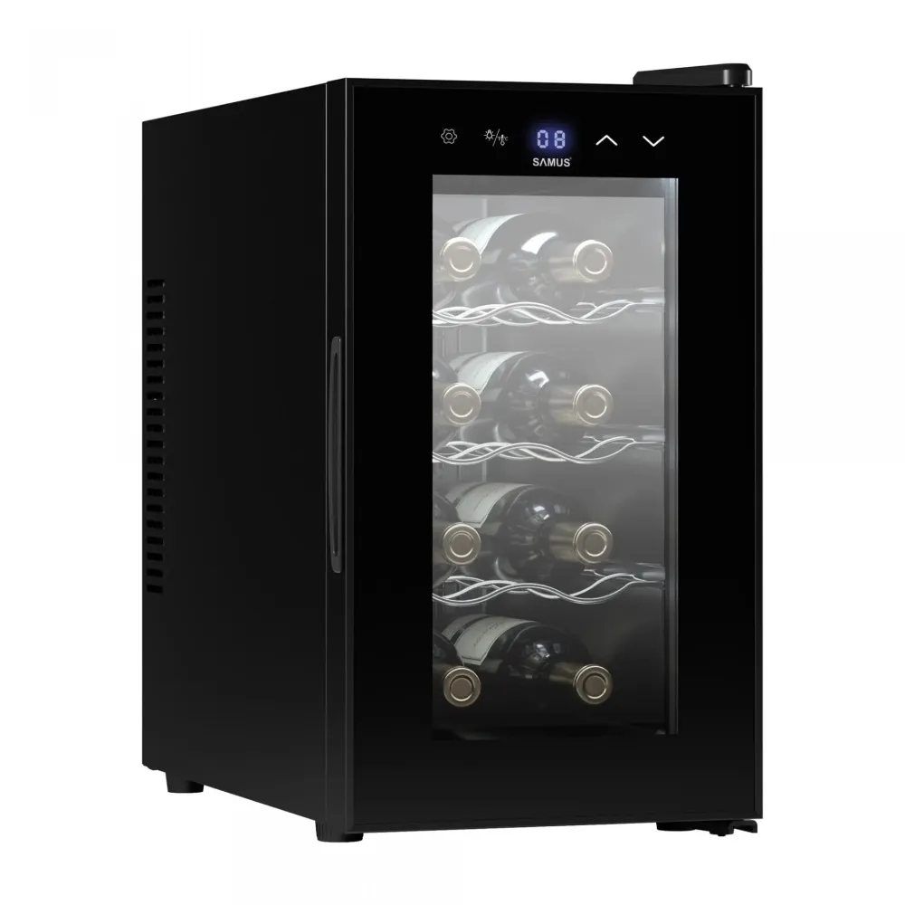 Racitor Vinuri Samus SRV25CR8 | 8 Sticle, Termoelectric, Negru