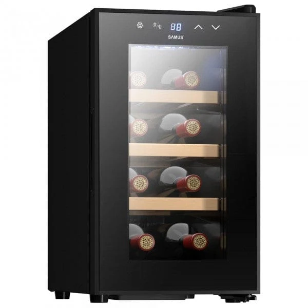 Racitor Vinuri Samus SRV25LM8 | 8 Sticle, Termoelectric, Negru