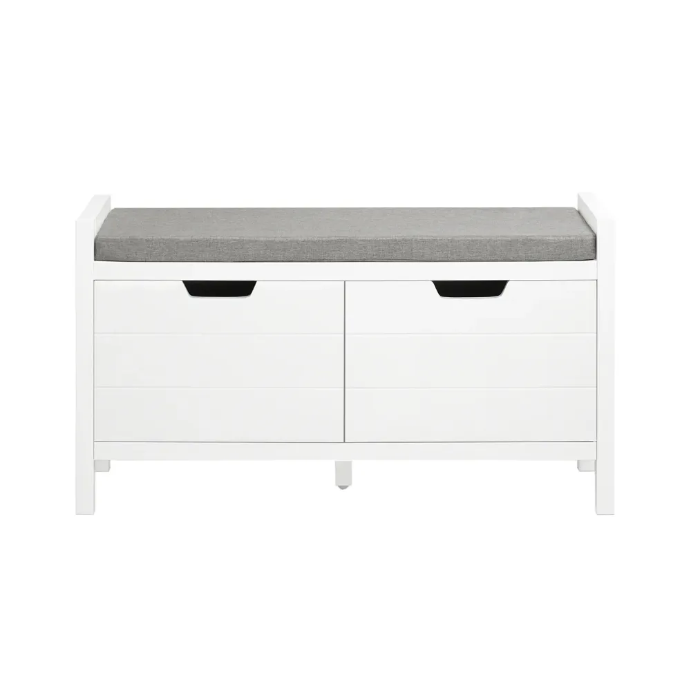 SoBuy Bancă pantofi 91x31x50cm FSR63-II-W