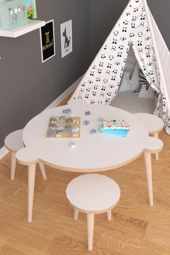 Set Masuta si 3 Scaune pentru Copii