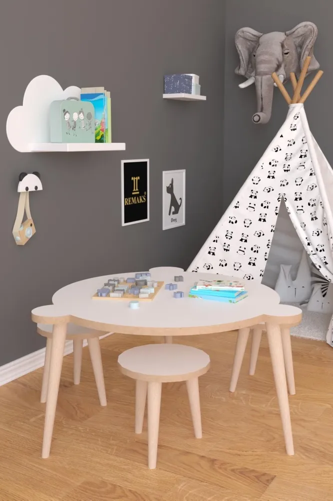 Set Masuta si 3 Scaune pentru Copii