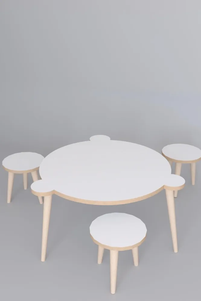 Set Masuta si 3 Scaune pentru Copii
