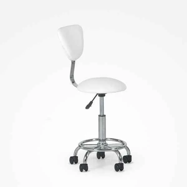 Scaun Cosmetica cu Spatar - Hedda White - Bifull