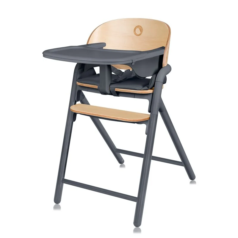 Scaun de masa multifunctional Celia, Lionelo, Din lemn de fag, 6 luni- adult, Reglabil pe inaltime, Spatar lat, Sezut ergo...