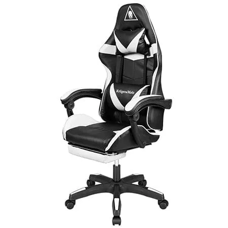 Scaun Gaming Kruger Matz KM0790-BW | 150kg, 54cm, Negru