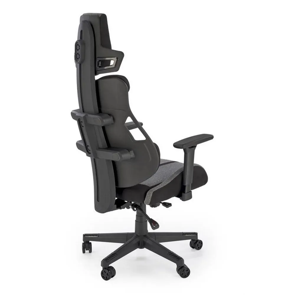 Scaun gaming NITRO 2, negru/rosu, piele ecologica/stofa/polipropilena, 66x68x130/137 cm
