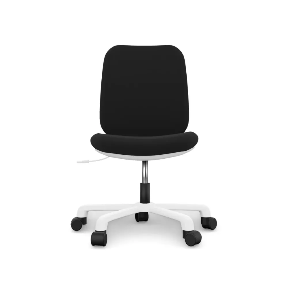 Scaun birou copii, ajustabil, Comfort, alb-negru, h38-47,5 cm