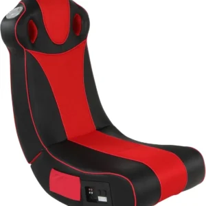 Scaun multimedia pliabil cu difuzor, surround si subwoofer, rosu