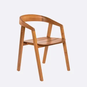 Scaun dining lemn masiv tec, exterior Arc