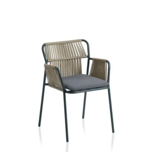 Scaun minimalist,cu brate metal Bianca Plus