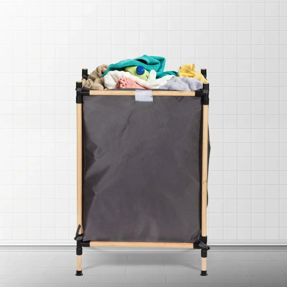SEO-8172 COS DE RUFE TEXTIL FIXAT PE SUPORT MODULAR DIN LEMN