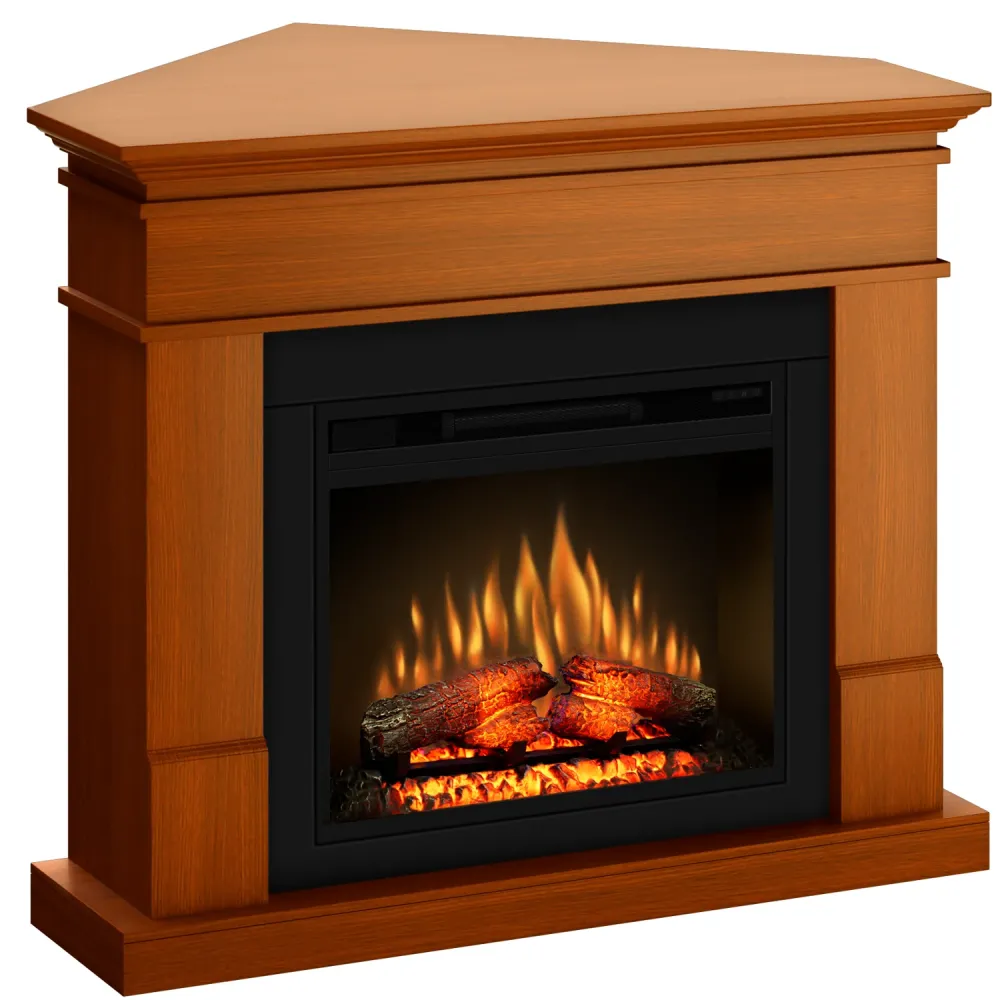 Semineu electric Ecoflame Lisabona PRO cu colt - Cires