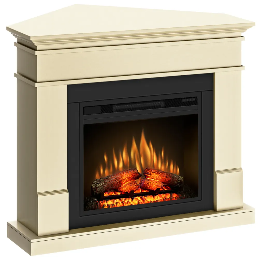 Semineu electric Ecoflame Lisabona PRO cu colt - Antique