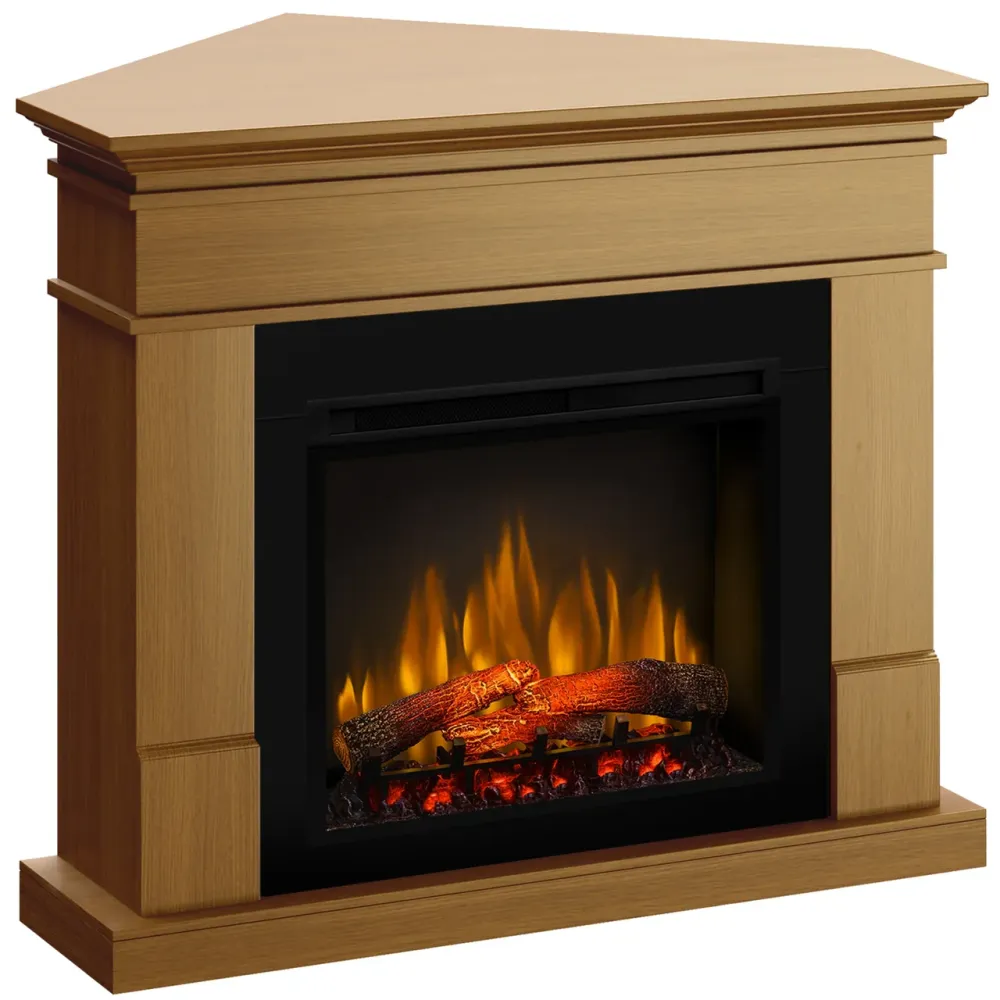 Semineu electric Lisabona Premium Drept/Colt Dimplex XHD28 și sunet - Stejar