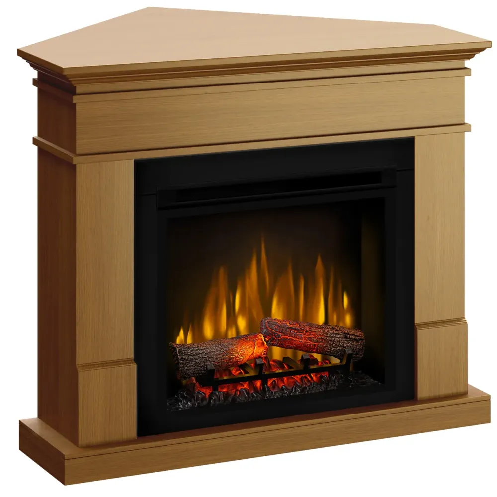 Semineu electric Lisabona Premium Drept/Colt Dimplex XHD23 și sunet - Stejar