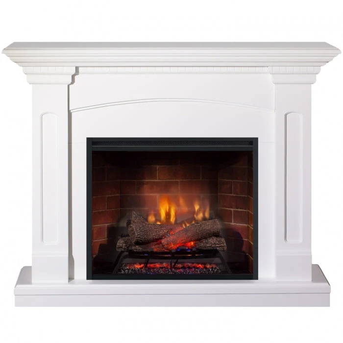 Semineu electric Alabaster Dimplex Revillusion 30" cu sunet - Alb