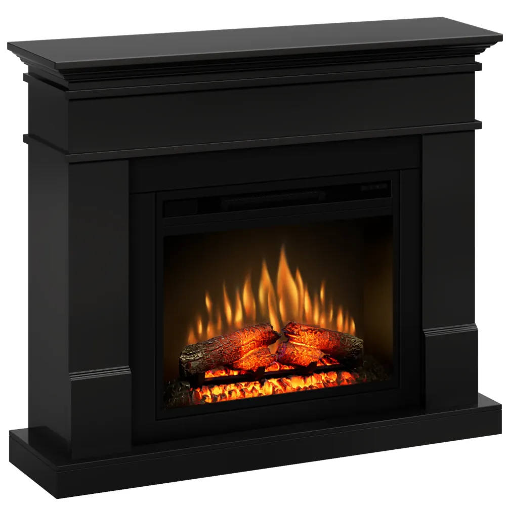 Semineu electric Ecoflame Lisabona PRO - Negru