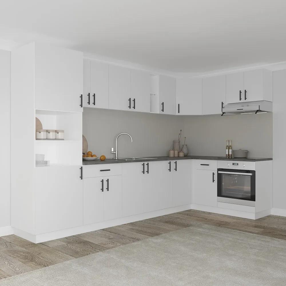 Set Bucatarie Colt haaus Karo V35, Alb, Blat Thermo 28 mm, L 320 x 160 cm
