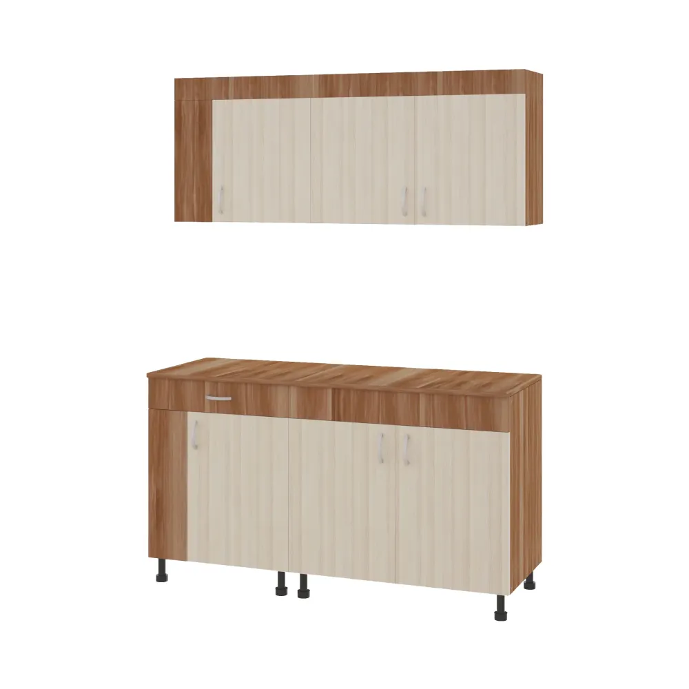 Set Bucatarie haaus Reno, Prun/Ulm Deschis, L 150 cm
