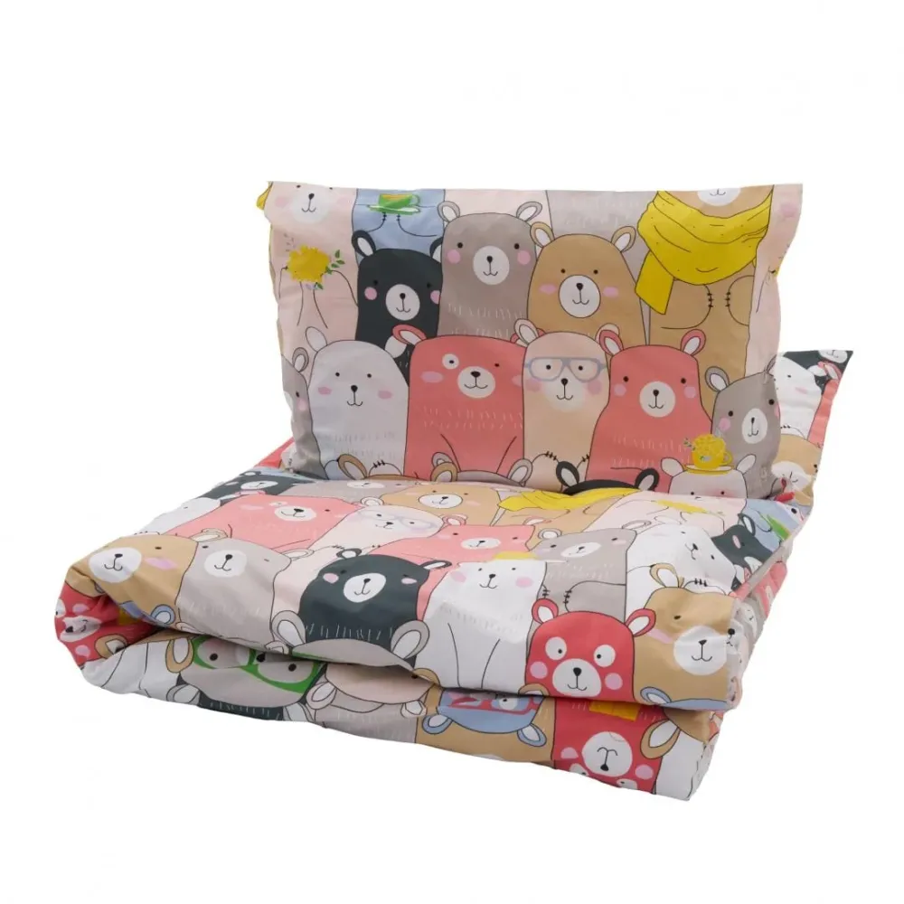 Set De Pat Single Heinner HR-2SBED-ANM | Bumbac, Animals, 1 Persoana