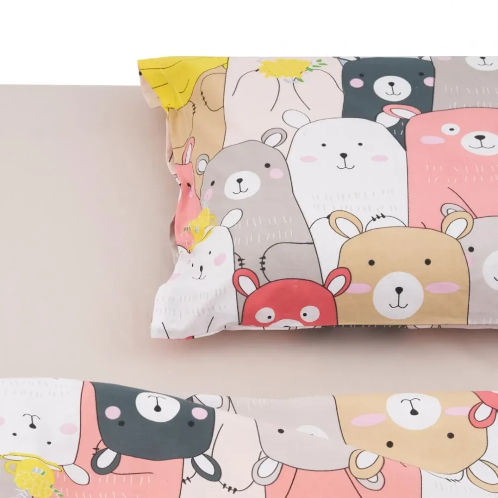 Set De Pat Single Heinner HR-2SBED-ANM | Bumbac, Animals, 1 Persoana