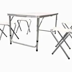 Set Masa Si Scaune Heinner DSCS001 | 4 Scaune, Masa Pliabila, Tip Servieta