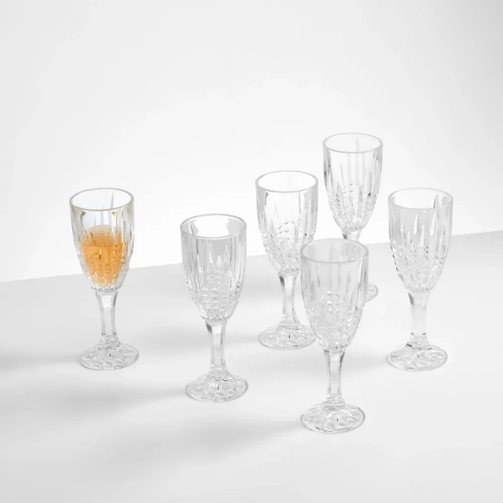 VIBES Set 6 pahare lichior, cristal, 50ml