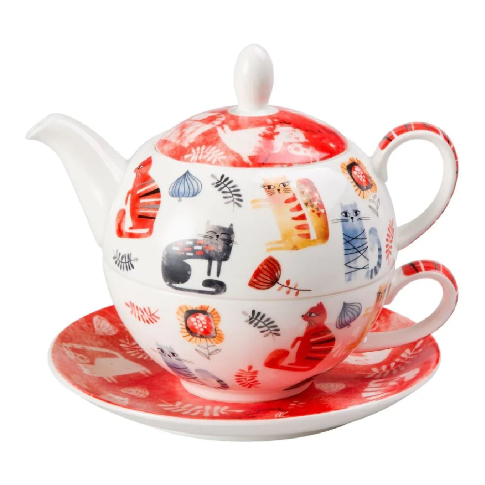 Set de ceai din 3 piese din porcelană fină Kira