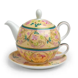 Set de ceai din porcelană fină Emma din 3 piese