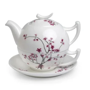 Set de ceai 3 piese Cherry Blossom Fine Bone China