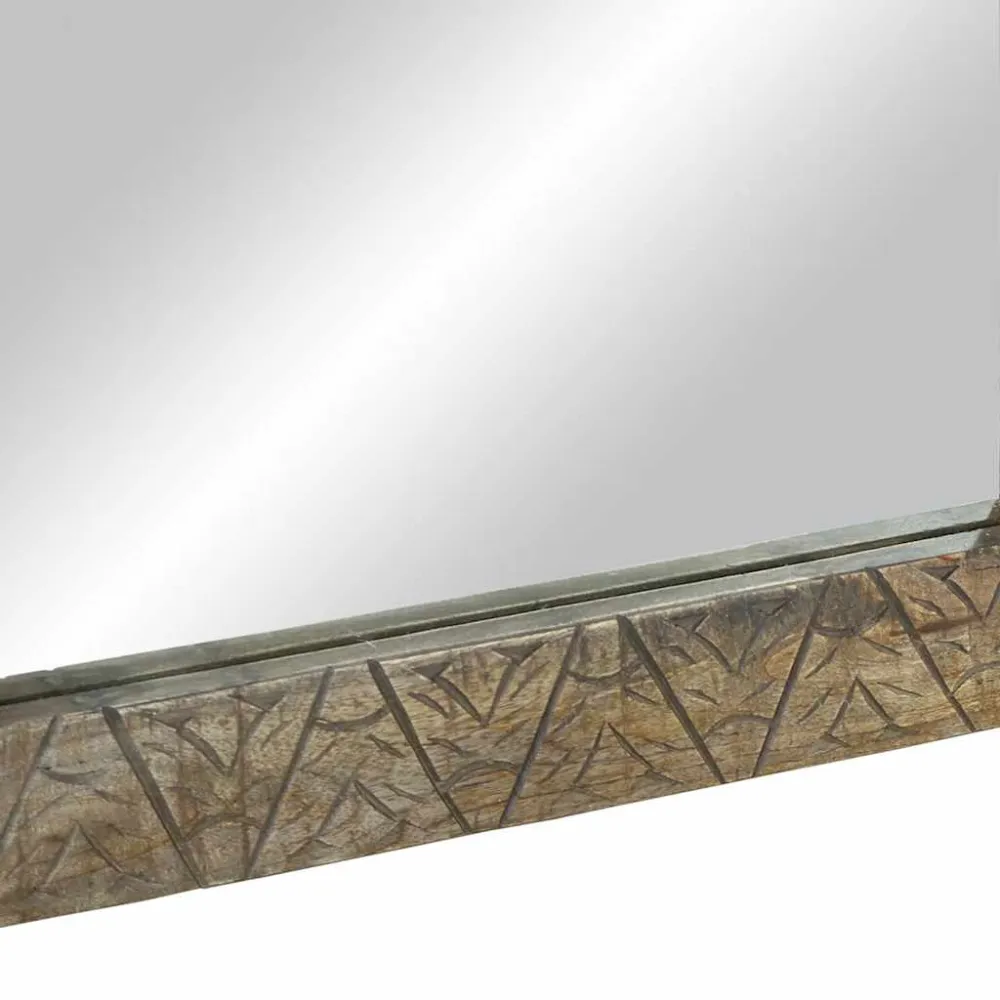 Oglindă de baie 50x2,5x70 cm lemn masiv de mango