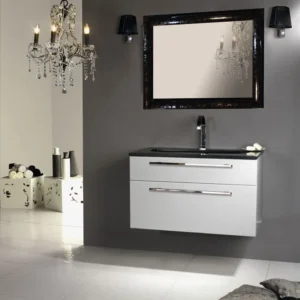 Arthema Vanity Line Set mobilier baie complet 91x50xH54 cm, gri argintiu