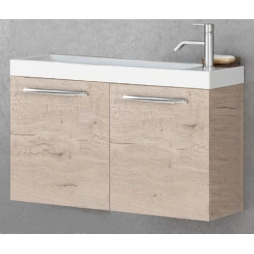 Set mobilier baie (masca si lavoar) Kolpa San Kiki 61x30xH51 cm, bej (craftwood)