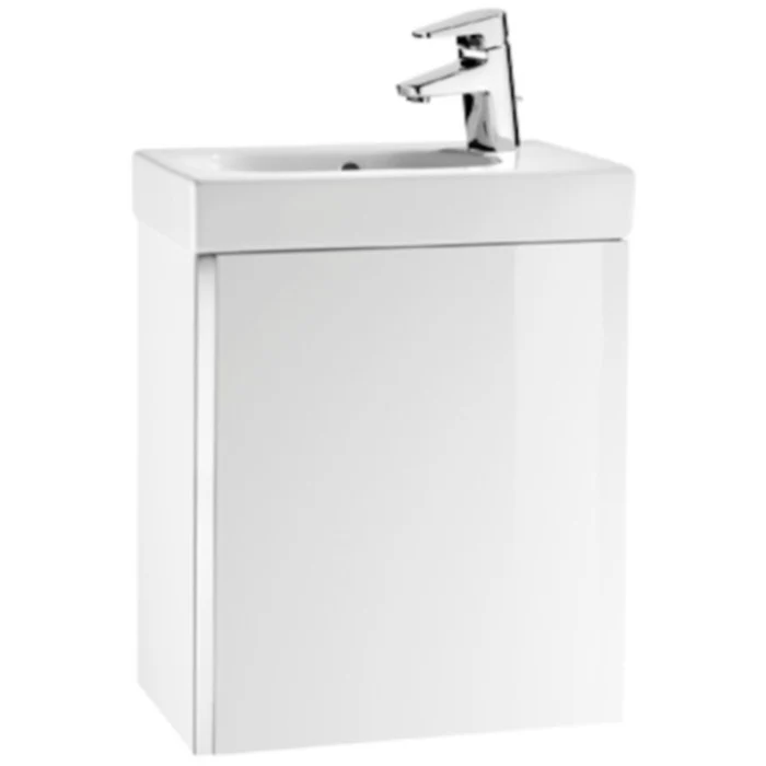 Set mobilier baie (masca si lavoar) Roca Mini 45x25xH58 cm, alb