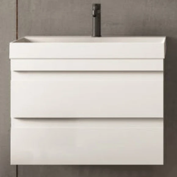 Set mobilier baie (masca cu 2 sertare si lavoar) Kolpa San Naomi 50x40xH44 cm, alb