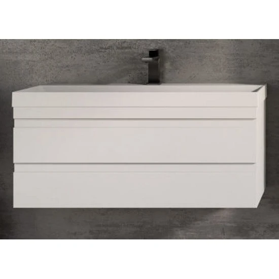 Set mobilier baie (masca cu 2 sertare si lavoar) Kolpa San Naomi 100x45xH44 cm, alb