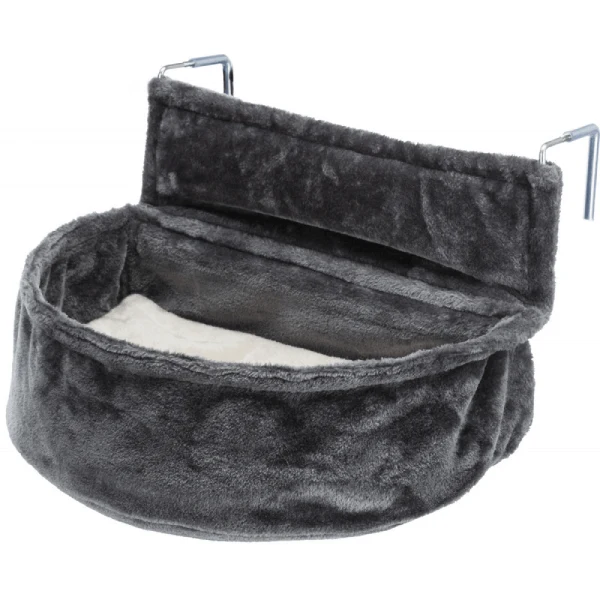 Sezlong pe calorifer pentru pisici Trixie XXL Plush Gri 55x15x36cm