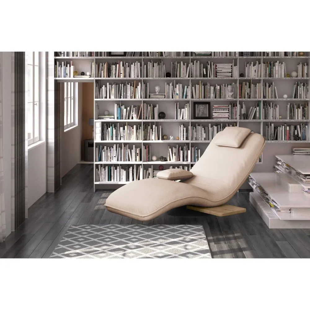 Sezlong EVO rotativ, stofa bej - Austin 2, 163x78x86 cm