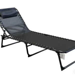 Sezlong Heinner HR-DSZP013 | 189x58x30cm, Reglabil, Black