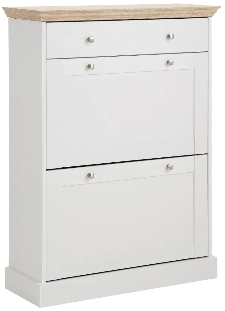 Pantofar Binz cu manere metalice si aspect de lemn, 105 cm inaltime
