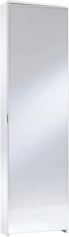 Pantofar ICON cu o usă cu oglindă, corp alb 50 cm lățime