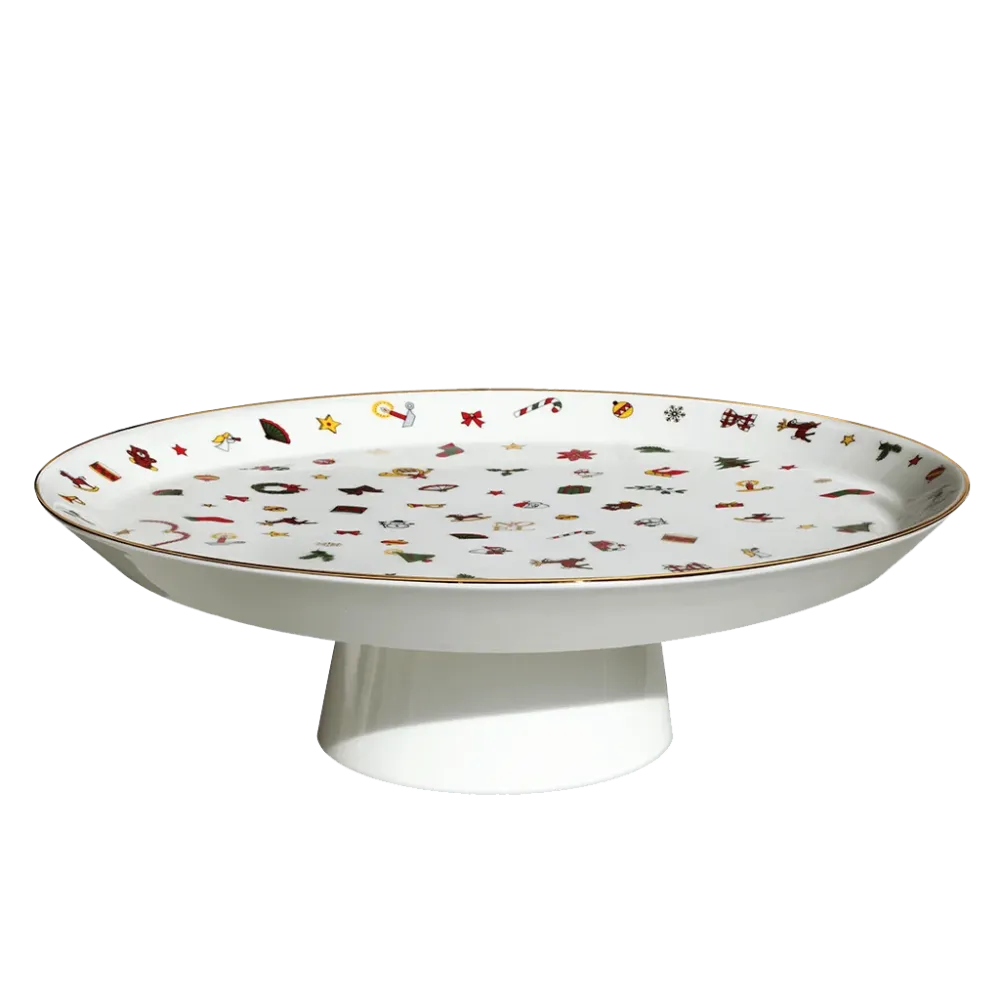 Suport pentru tort Taitù Noel Oro Fine Bone China 5-7-94