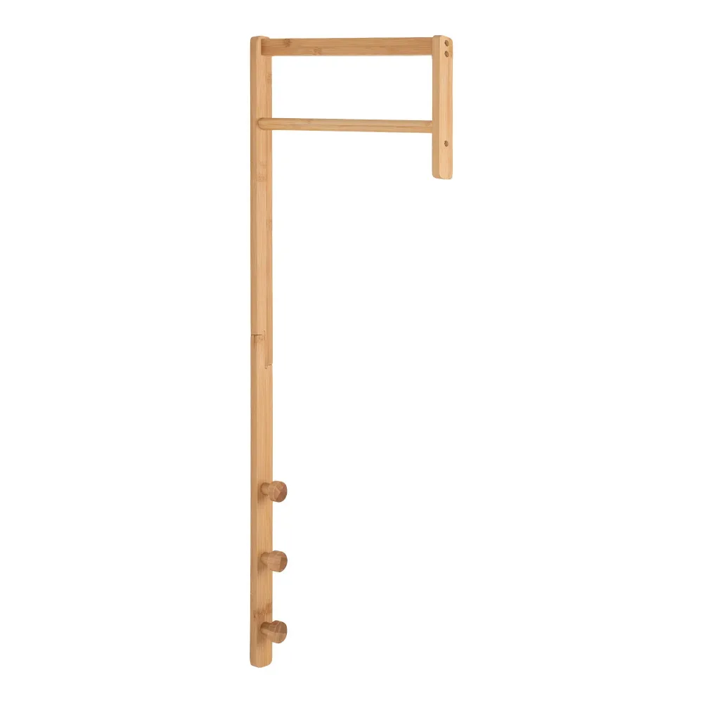 Trento Suport pentru haine, din bambus, natur 3x30x82 cm