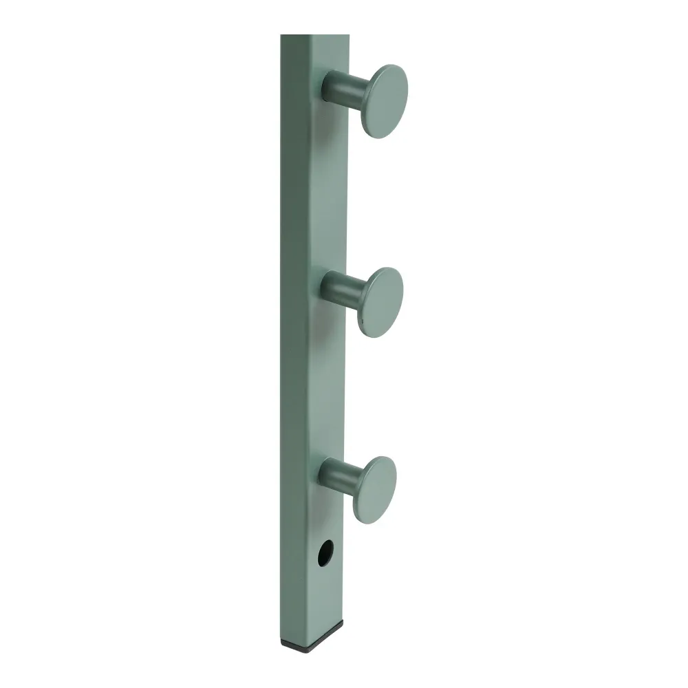 Trento Suport pentru haine, din metal, verde 3x30x82 cm
